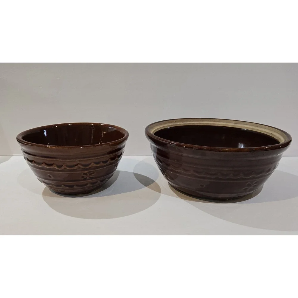 Marcrest Daisy Dot Brown Stoneware 8.5